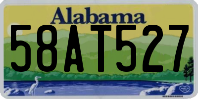 AL license plate 58AT527
