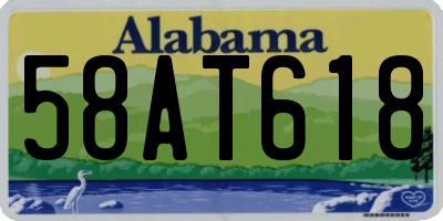 AL license plate 58AT618