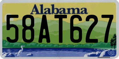 AL license plate 58AT627