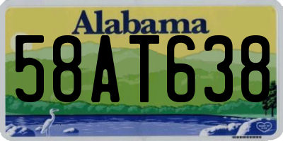AL license plate 58AT638