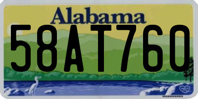AL license plate 58AT760