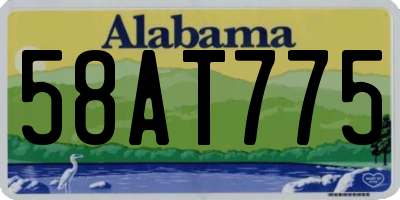 AL license plate 58AT775