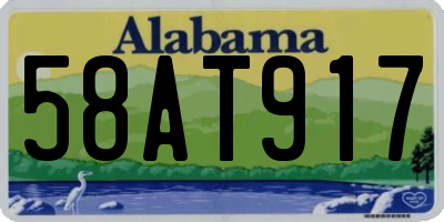 AL license plate 58AT917