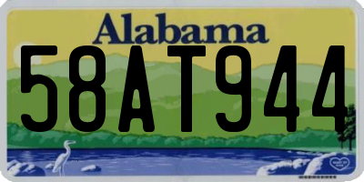 AL license plate 58AT944