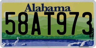 AL license plate 58AT973
