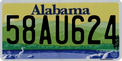 AL license plate 58AU624