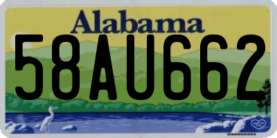 AL license plate 58AU662