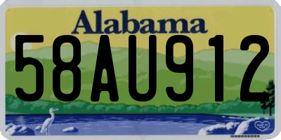 AL license plate 58AU912
