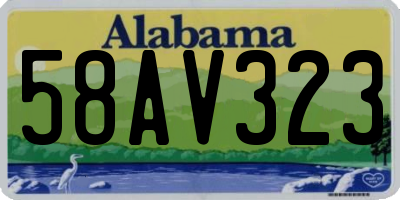 AL license plate 58AV323