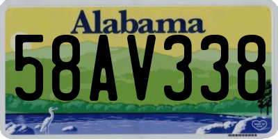 AL license plate 58AV338