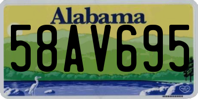 AL license plate 58AV695