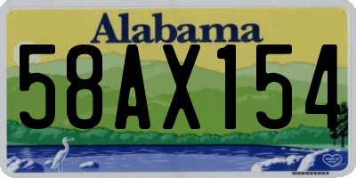 AL license plate 58AX154