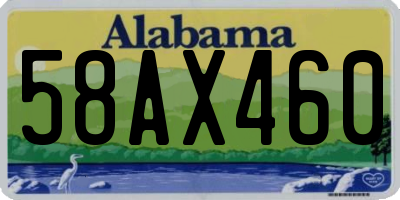 AL license plate 58AX460
