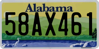 AL license plate 58AX461