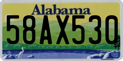 AL license plate 58AX530