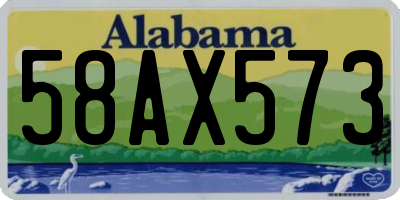 AL license plate 58AX573