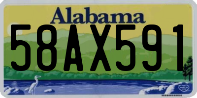 AL license plate 58AX591