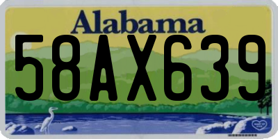 AL license plate 58AX639