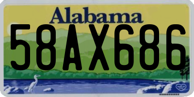 AL license plate 58AX686