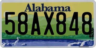 AL license plate 58AX848