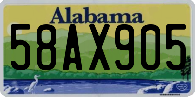 AL license plate 58AX905