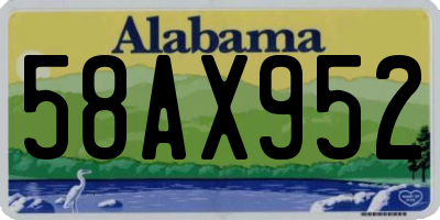 AL license plate 58AX952