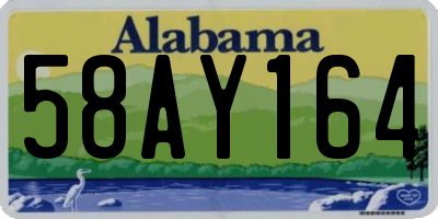 AL license plate 58AY164
