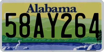 AL license plate 58AY264