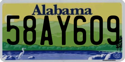 AL license plate 58AY609