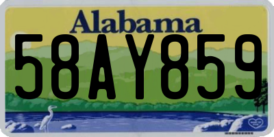 AL license plate 58AY859