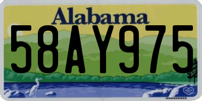 AL license plate 58AY975