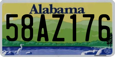 AL license plate 58AZ176