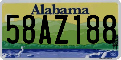AL license plate 58AZ188