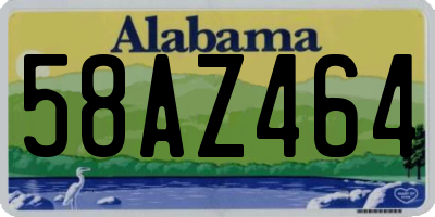AL license plate 58AZ464