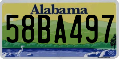 AL license plate 58BA497