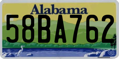 AL license plate 58BA762