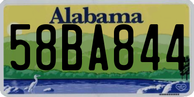 AL license plate 58BA844
