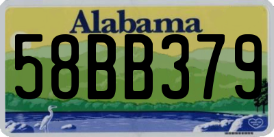 AL license plate 58BB379