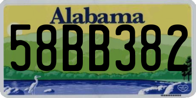 AL license plate 58BB382