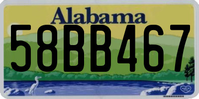 AL license plate 58BB467