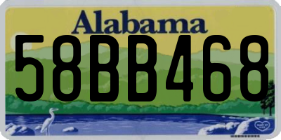 AL license plate 58BB468