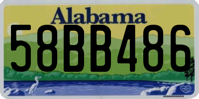 AL license plate 58BB486