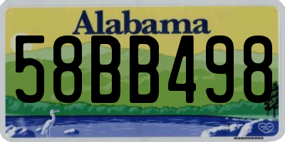 AL license plate 58BB498