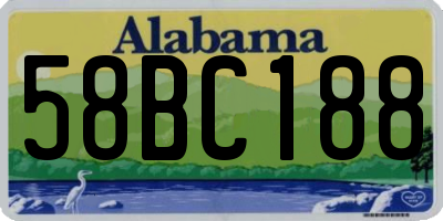 AL license plate 58BC188