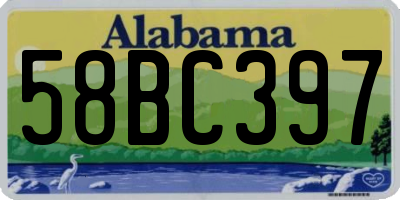 AL license plate 58BC397