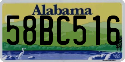 AL license plate 58BC516