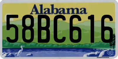AL license plate 58BC616