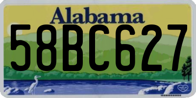 AL license plate 58BC627