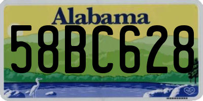AL license plate 58BC628