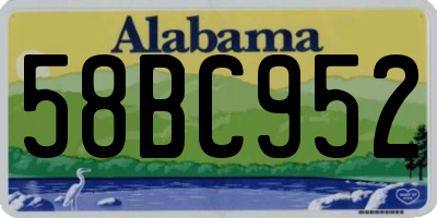 AL license plate 58BC952